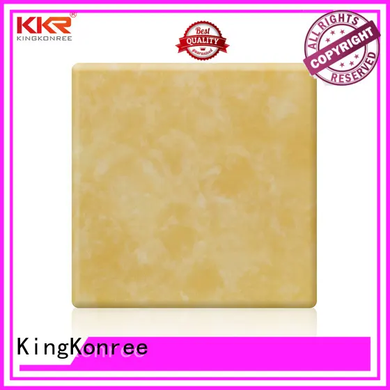 KingKonree royal white solid surface countertops marble for hotel 1