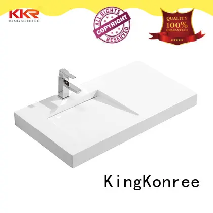 rectangle wall hung bathroom basins sink for home KingKonree 1
