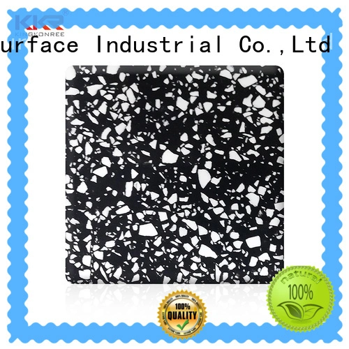 30mm acrylic solid surface countertops black for room KingKonree 1