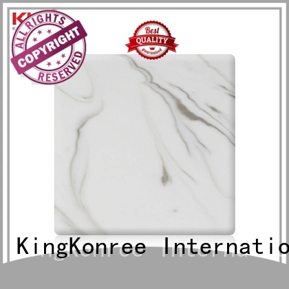 buy solid surface sheets black for hotel KingKonree 1