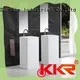 pan shape freestanding pedestal basin factory price for bathroom KingKonree 1