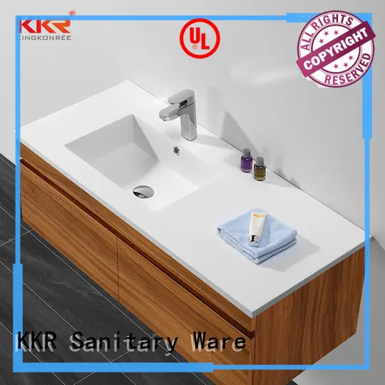 dark washroom basin fabrication for hotel KingKonree 1