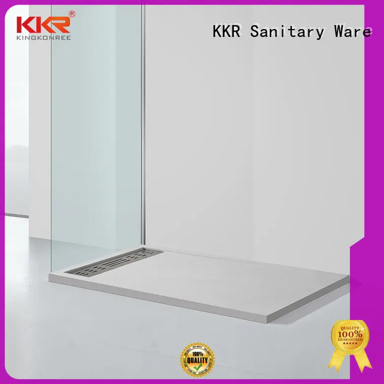 resin small shower tray quarter circle for motel KingKonree 1