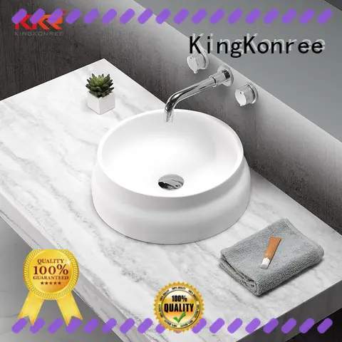 KingKonree durable bathroom countertops and sinks standard for hotel 1
