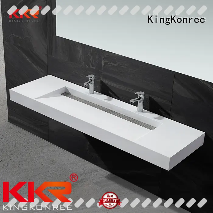 KingKonree mounted wall hanging wash basin bathware for bathroom 1