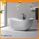 white bathroom stand alone tub black for hotel KingKonree 1