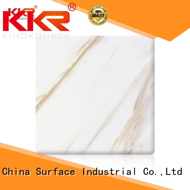 acrylic solid surface sheet prices white for indoors KingKonree 1