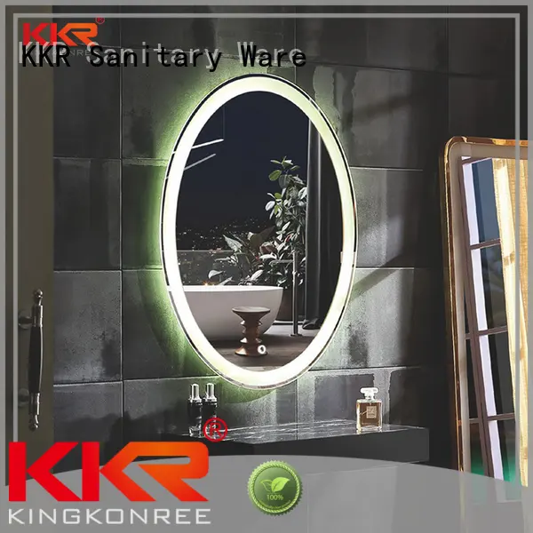 led light bathroom mirrors contemporary sanitary ware for toilet KingKonree 1