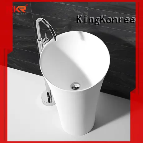 high-quality solid surface basin best material for bathroom KingKonree 1