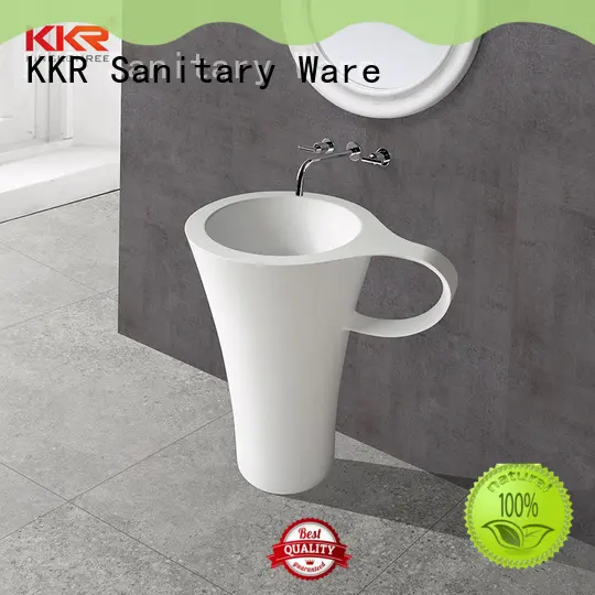 KingKonree soild surface sanitary ware price white for hotel 1