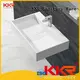 white bathroom sanitary ware black fot bathtub KingKonree 1