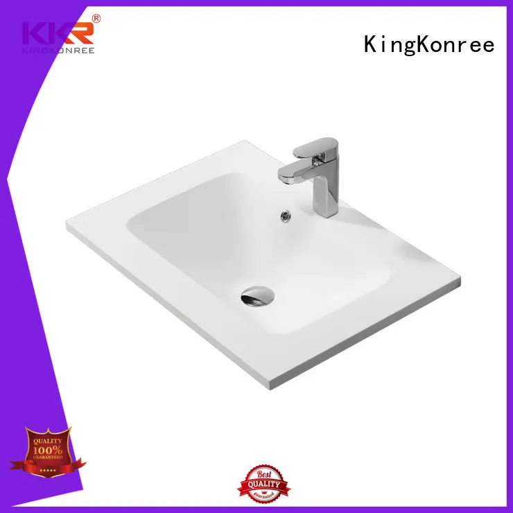 Sanitary ware luxurious solid surface cabinet basin KKR-1523 1