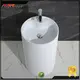KKR Freestanding Modern Design Solid Surface Stone Bathroom Pedestal Wash Basin With Stand KKR-1380 1