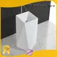Diamond design white marble acrylic solid surface bathroom wasn basin KKR-1387 1