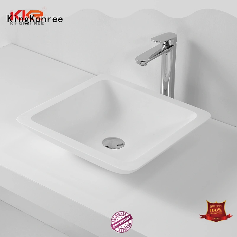 Hot selling good quality bathroom solid surface wash basin KKR-1320 1