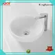 White Solid Surface Small Round Wash Basin KKR-1306 1