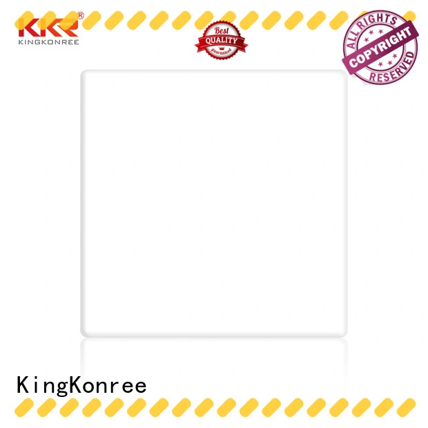 12mm White Pure Acrylic Solid Surface Sheet KKR-2700 1