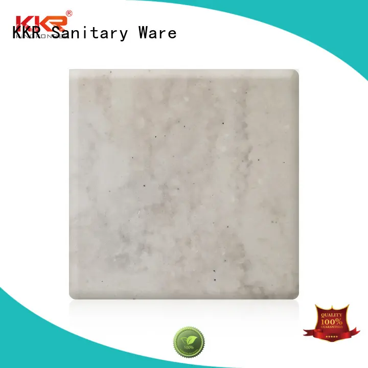 Artificial Stone Pure Acrylic Solid Surface Sheet With Texture Pattern KKR-M6801 1