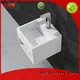 Small Size Artificial Stone Acrylic Solid Surface Square Wall Hang Wash Basin KKR-1360 1