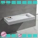 White Marble Acrylic Resin Stone Solid Surface Wall Mounted Wash Basin KKR-1374 1