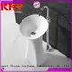 900MM Height Solid Surface Freestanding Pedestal Wash Basin KKR-1581 1