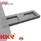 Concrete Color Double Sink Acrylic Stone Solid Surface Cabinet Basin KKR-1368 1