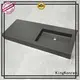 Dark Grey Acrylic Solid Surface Cabinet Basin KKR-1534 1