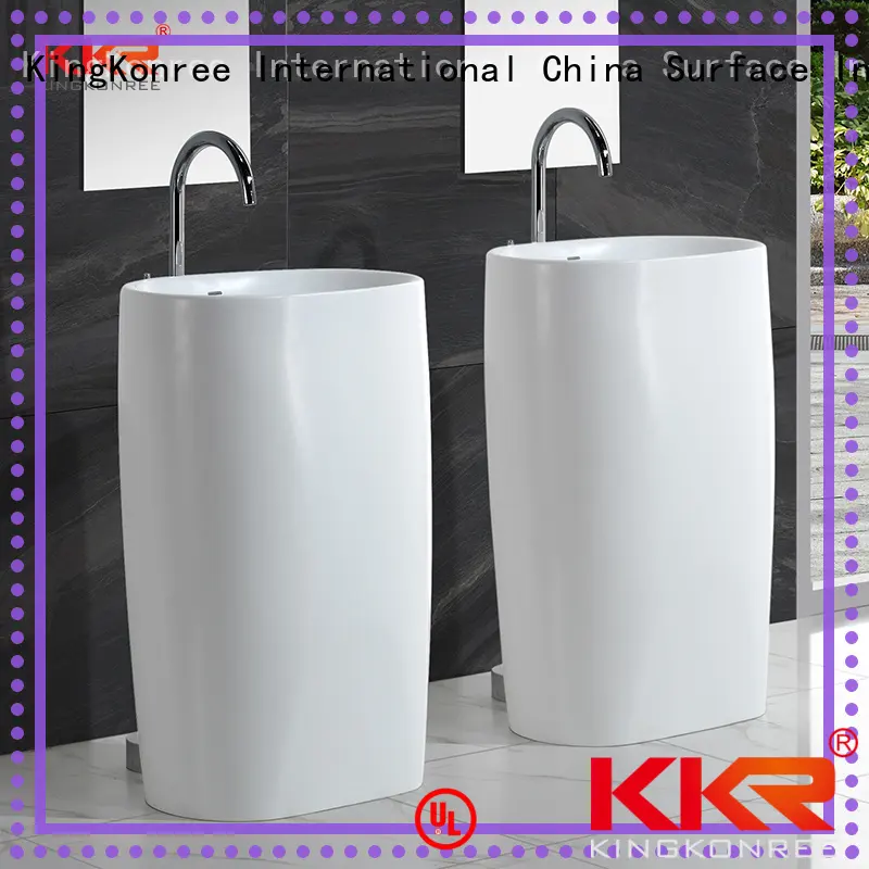 gel freestanding vanity basins factory price for hotel KingKonree 1
