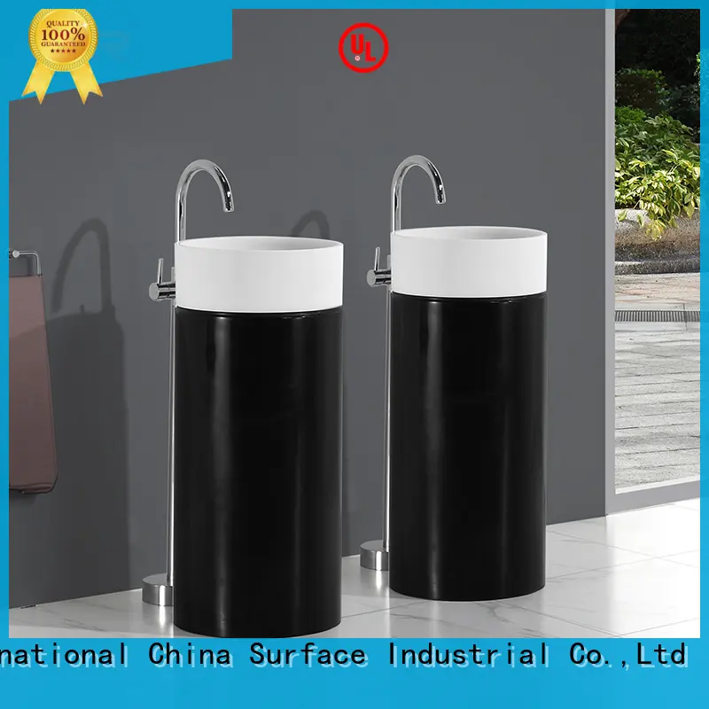 KingKonree standard freestanding vanity sink for motel 1