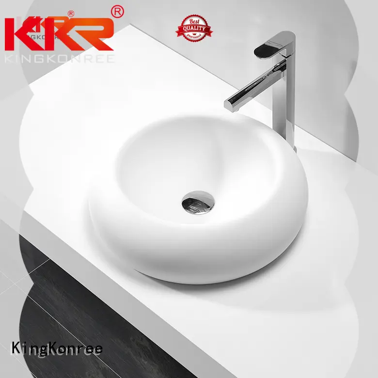 KingKonree sanitary ware above counter vessel sink design for restaurant 1