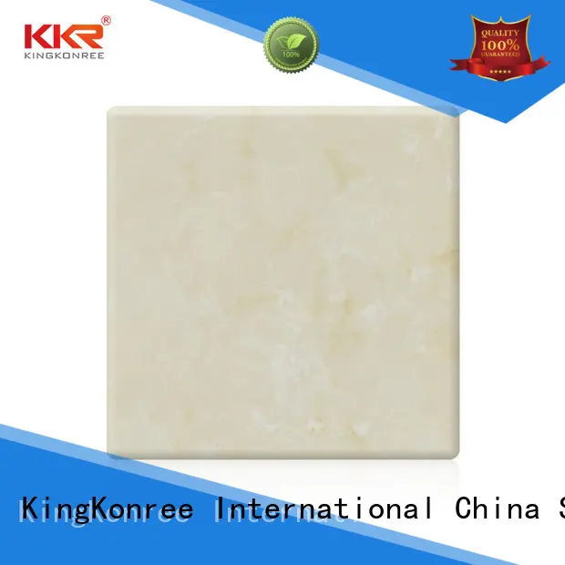 KingKonree newly buy solid surface sheets for room 1