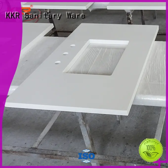 KingKonree integrated white solid surface countertops for home 1