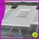 KingKonree integrated white solid surface countertops for home 1