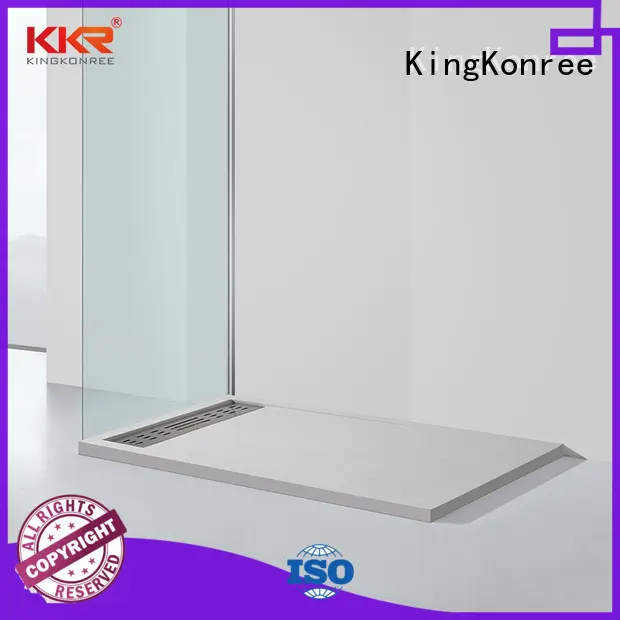 KingKonree pan shape square shower tray top for motel 1