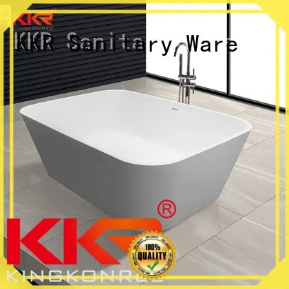 white solid surface bathtub OEM 1