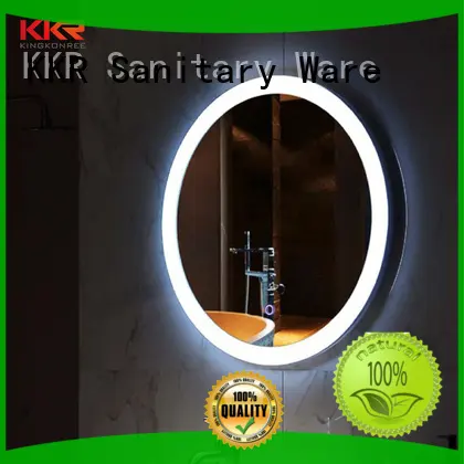 KingKonree wall-mounted large vanity mirror for toilet 1