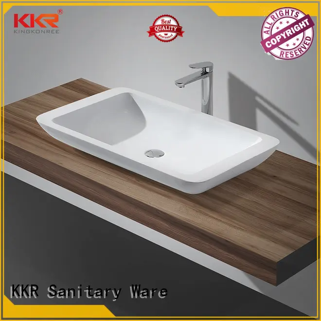 KingKonree marble top mount bathroom sink manufacturer for hotel 1