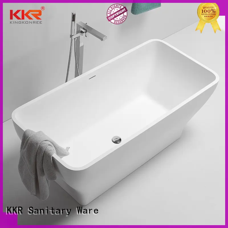 KingKonree marble modern freestanding tub free design for family decoration 1