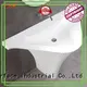 KingKonree freestanding pedestal sink customized for motel 1