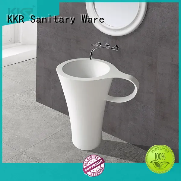 resin free standing wash basin supplier for hotel 1