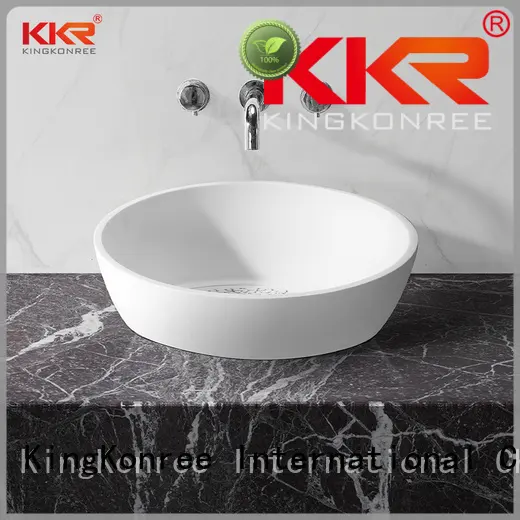 KingKonree pure above counter sink bowl design for restaurant 1