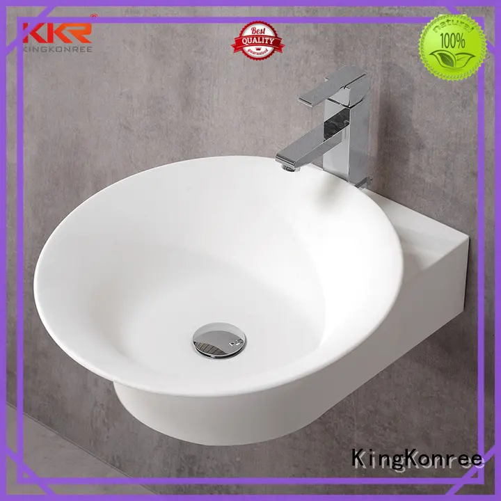 KingKonree wall hung vanity basin customized for bathroom 1