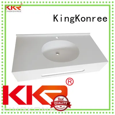 KingKonree solid stone countertops latest design for bathroom 1
