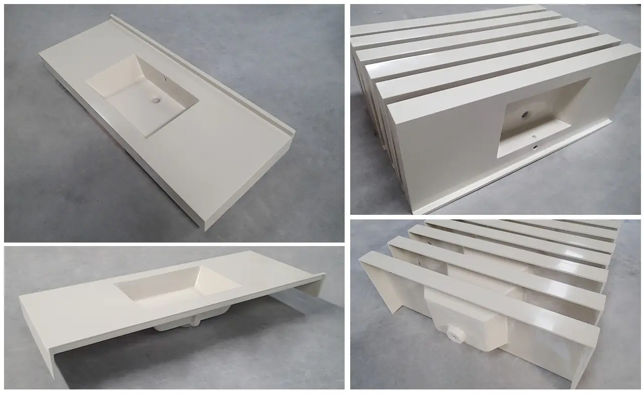 stone acrylic countertops supplier for bathroom 2