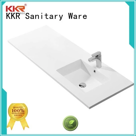 KingKonree rectangle wash basin with cabinet online design for hotel 1