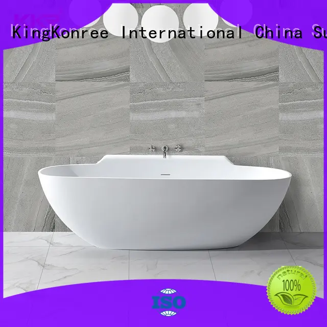 KingKonree on-sale stone resin freestanding bath ODM for hotel 1