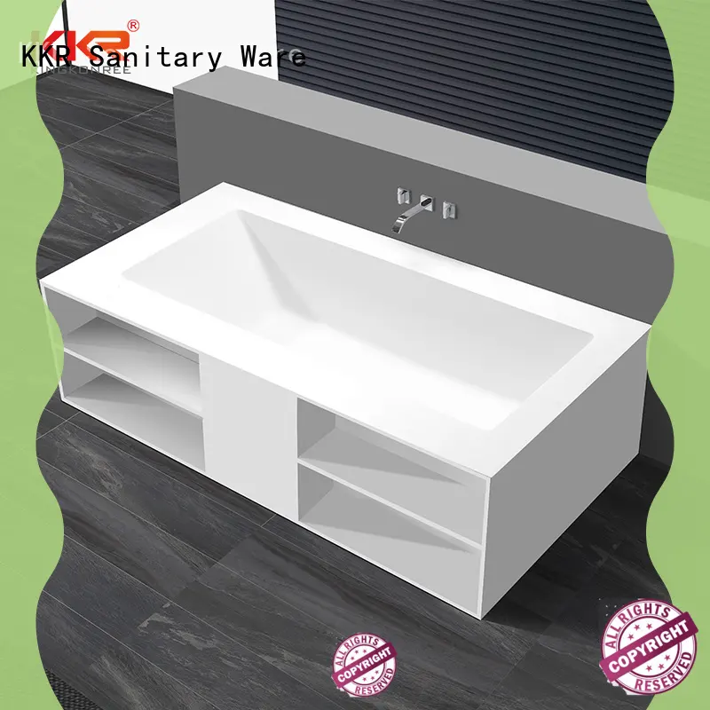 KingKonree overflow stone resin bath at discount 1