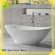 KingKonree black round freestanding bathtub OEM for hotel 1