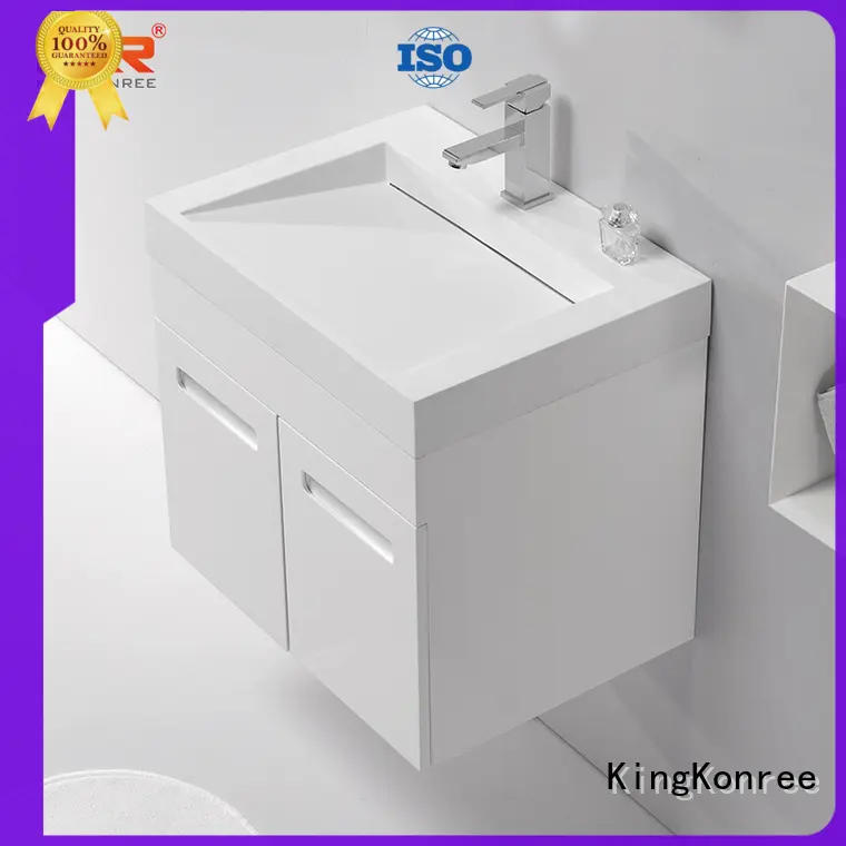 KingKonree small wash basin with cabinet manufacturer for motel 1