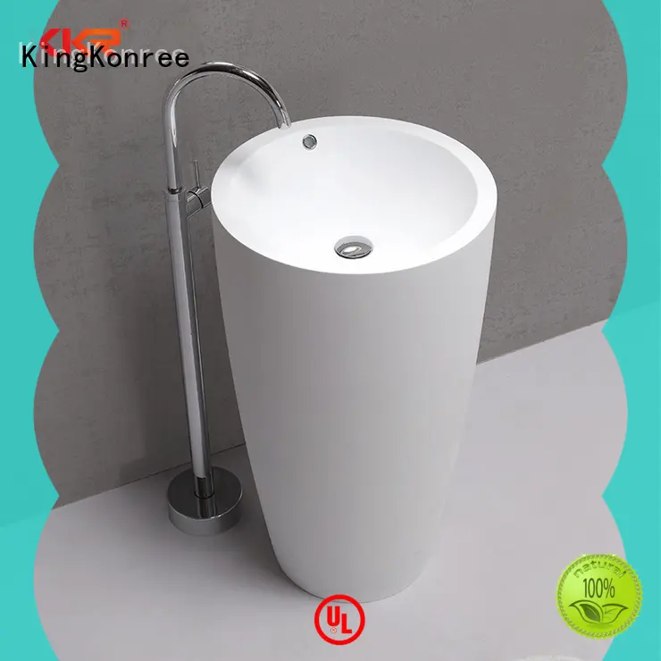 white free standing wash basin factory price for hotel 1